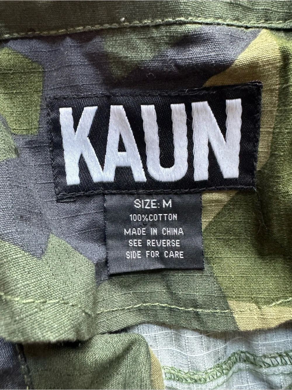Men's Camouflage Military Field Jacket - Green Camo